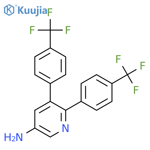 5-Amino-2,3-bis(4-(trifluoromethyl)phenyl)pyridine structure