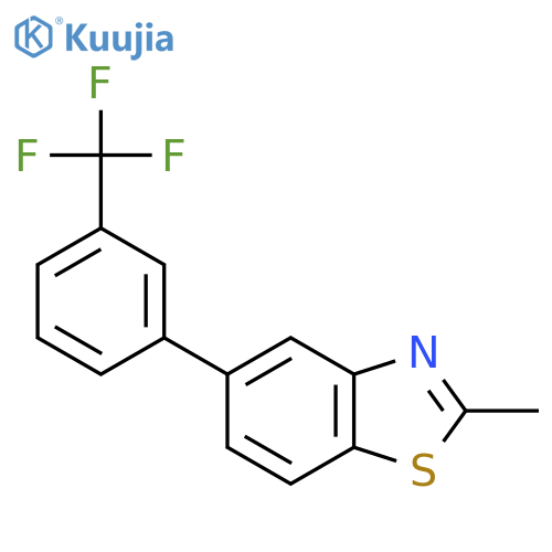 2-Methyl-5-(3-(trifluoromethyl)phenyl)benzothiazole structure