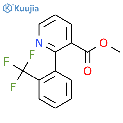 Methyl 2-(2-(trifluoromethyl)phenyl)nicotinate structure