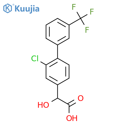 (2-Chloro-3'-(trifluoromethyl)biphenyl-4-yl)-hydroxy-acetic acid structure