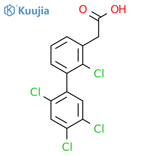 2,2',4',5'-Tetrachlorobiphenyl-3-acetic acid structure