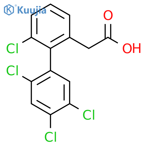 6,2',4',5'-Tetrachlorobiphenyl-2-acetic acid structure