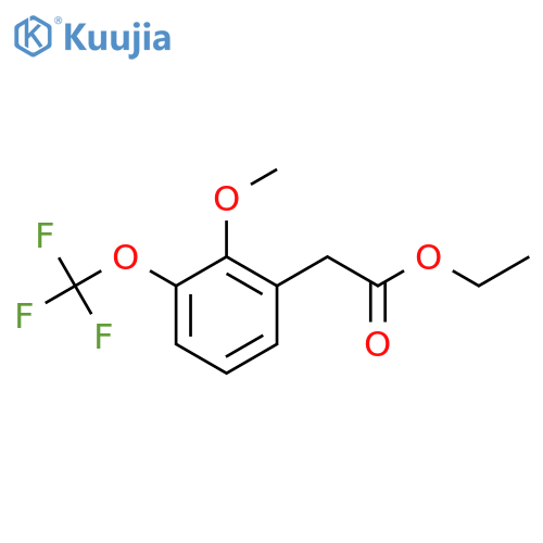 Ethyl 2-methoxy-3-(trifluoromethoxy)phenylacetate structure