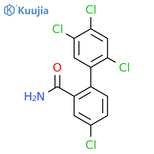 4,2',4',5'-Tetrachlorobiphenyl-2-carboxylic acid amide structure