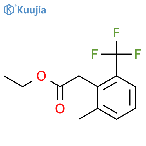 Ethyl 2-methyl-6-(trifluoromethyl)phenylacetate structure