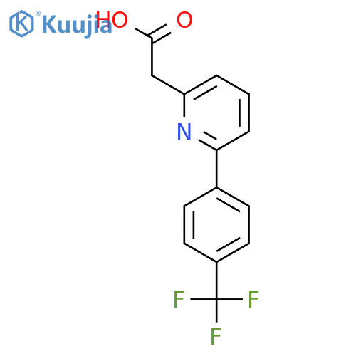 6-(4-(Trifluoromethyl)phenyl)pyridine-2-acetic acid structure