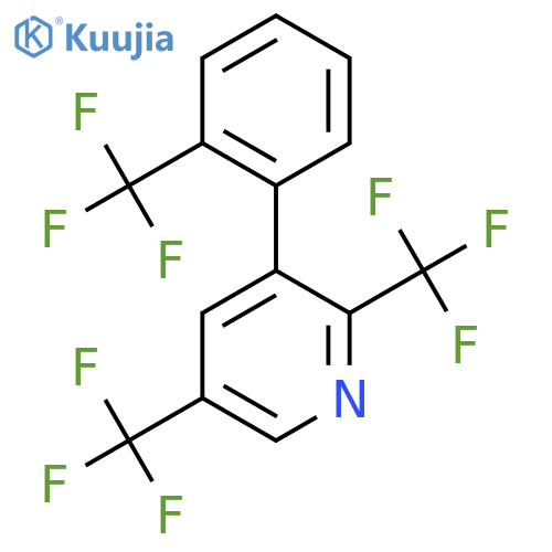 2,5-Bis(trifluoromethyl)-3-(2-(trifluoromethyl)phenyl)pyridine structure