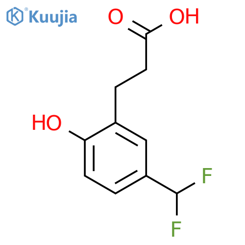 3-(5'-(Difluoromethyl)-2'-hydroxyphenyl)propionic acid structure