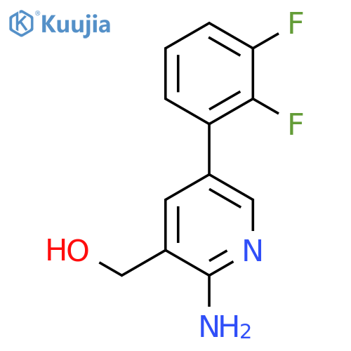 2-Amino-5-(2,3-difluorophenyl)pyridine-3-methanol structure