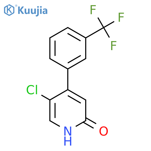 5-Chloro-2-hydroxy-4-(3-(trifluoromethyl)phenyl)pyridine structure