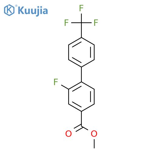 2-Fluoro-4'-(trifluoromethyl)biphenyl-4-carboxylic acid methyl ester structure