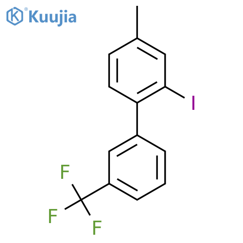 2-Iodo-4-methyl-3'-(trifluoromethyl)biphenyl structure