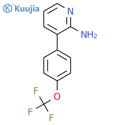 3-[4-(Trifluoromethoxy)phenyl]pyridin-2-amine structure