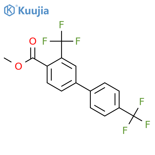 3,4'-Bis(trifluoromethyl)biphenyl-4-carboxylic acid methyl ester structure