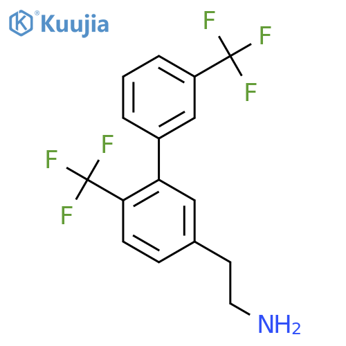 2-(6,3'-Bis(trifluoromethyl)biphenyl-3-yl)-ethylamine structure