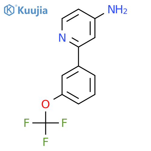 4-Amino-2-(3-(trifluoromethoxy)phenyl)pyridine structure