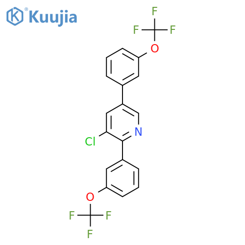 2,5-Bis(3-(trifluoromethoxy)phenyl)-3-chloropyridine structure