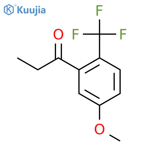 5'-Methoxy-2'-(trifluoromethyl)propiophenone structure