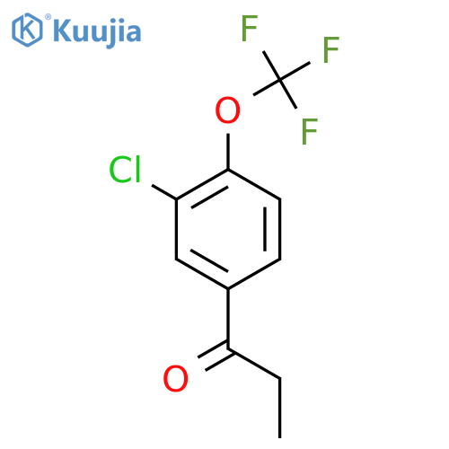 3'-Chloro-4'-(trifluoromethoxy)propiophenone structure