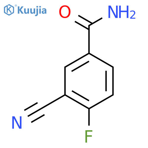 3-Cyano-4-fluorobenzamide structure
