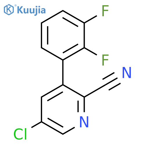 5-Chloro-3-(2,3-difluorophenyl)picolinonitrile structure