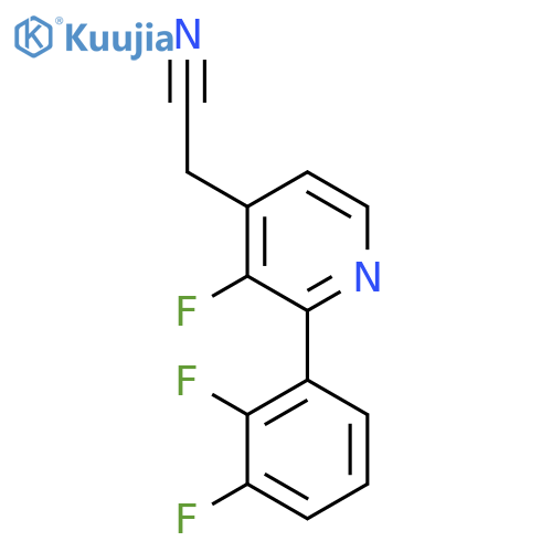 2-(2,3-Difluorophenyl)-3-fluoropyridine-4-acetonitrile structure