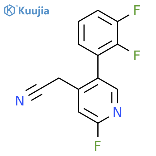 5-(2,3-Difluorophenyl)-2-fluoropyridine-4-acetonitrile structure