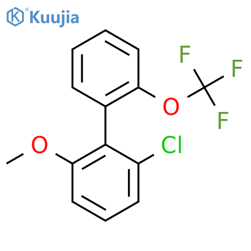 6-Chloro-2-methoxy-2'-(trifluoromethoxy)biphenyl structure