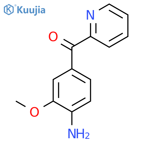 2-(4-Amino-3-methoxybenzoyl)pyridine structure