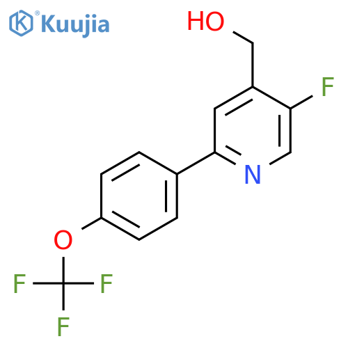 5-Fluoro-2-(4-(trifluoromethoxy)phenyl)pyridine-4-methanol structure