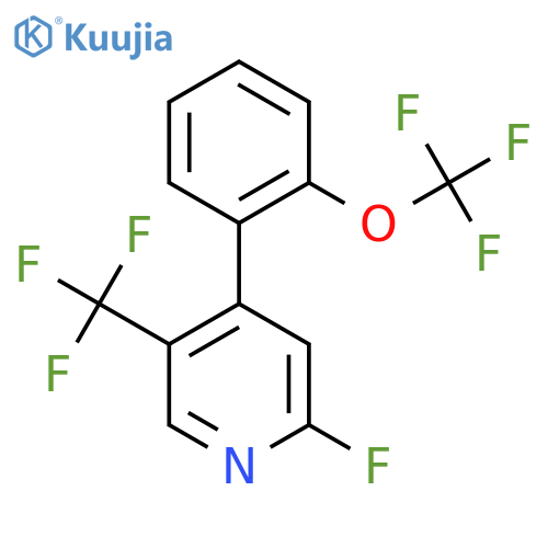 2-Fluoro-4-(2-(trifluoromethoxy)phenyl)-5-(trifluoromethyl)pyridine structure