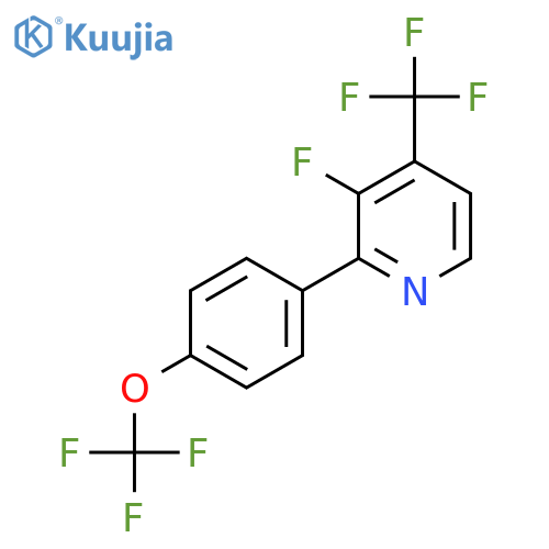 3-Fluoro-2-(4-(trifluoromethoxy)phenyl)-4-(trifluoromethyl)pyridine structure