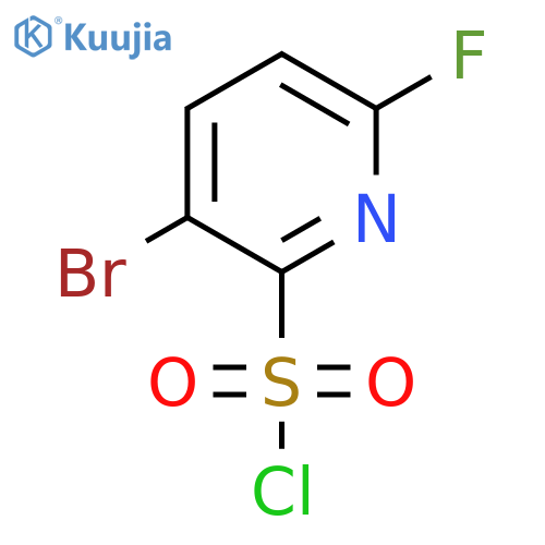 3-Bromo-6-fluoropyridine-2-sulfonyl chloride structure