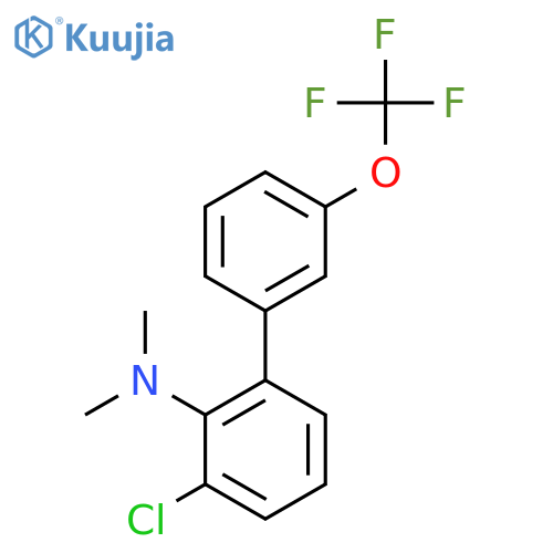 (3-Chloro-3'-(trifluoromethoxy)biphenyl-2-yl)-dimethylamine structure