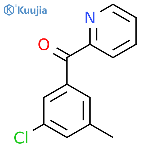 2-(3-Chloro-5-methylbenzoyl)pyridine structure