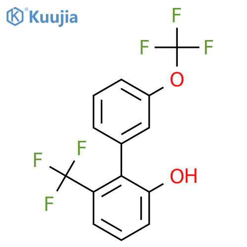 2-Hydroxy-3'-(trifluoromethoxy)-6-(trifluoromethyl)biphenyl structure