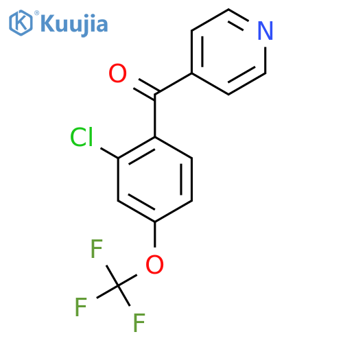 4-(2-Chloro-4-(trifluoromethoxy)benzoyl)pyridine structure