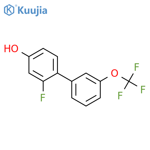 3-Fluoro-4-(3-trifluoromethoxyphenyl)phenol structure
