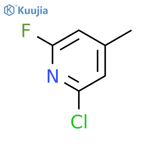 2-Chloro-6-fluoro-4-methylpyridine structure