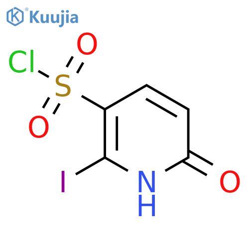 2-Iodo-6-hydroxypyridine-3-sulfonyl chloride structure