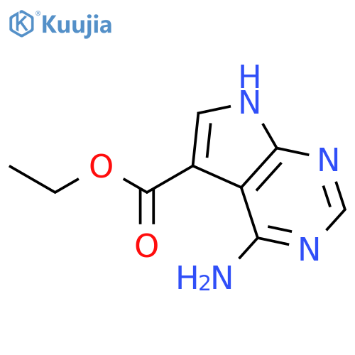 methyl 4-amino-7H-pyrrolo[2,3-d]pyrimidine-5-carboxylate structure