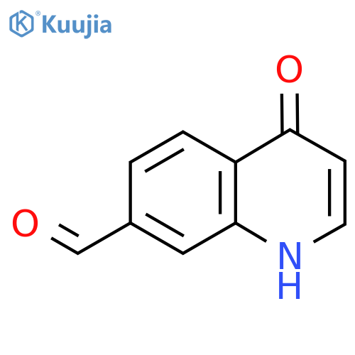 4-Hydroxyquinoline-7-carboxaldehyde structure