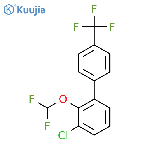 3-Chloro-2-(difluoromethoxy)-4'-(trifluoromethyl)biphenyl structure