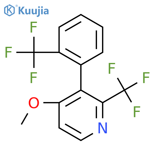 4-Methoxy-2-(trifluoromethyl)-3-(2-(trifluoromethyl)phenyl)pyridine structure