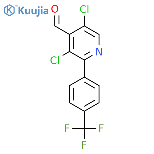 3,5-Dichloro-2-(4-(trifluoromethyl)phenyl)isonicotinaldehyde structure