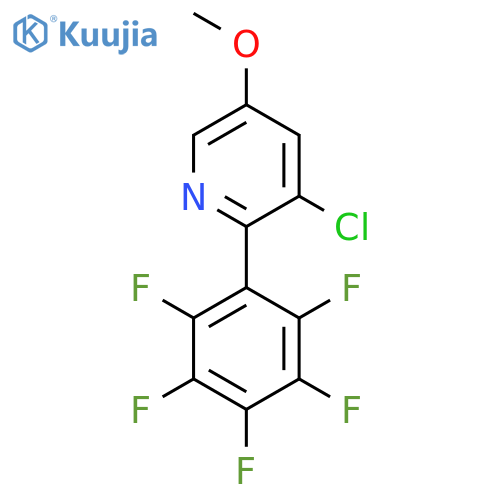 3-Chloro-5-methoxy-2-(perfluorophenyl)pyridine structure