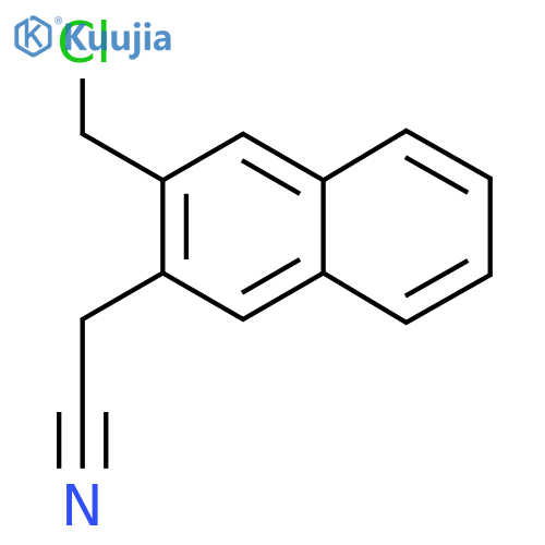 2-(Chloromethyl)naphthalene-3-acetonitrile structure