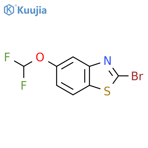 2-Bromo-5-(difluoromethoxy)benzothiazole structure