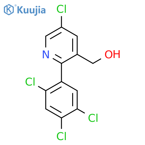 5-Chloro-2-(2,4,5-trichlorophenyl)pyridine-3-methanol structure