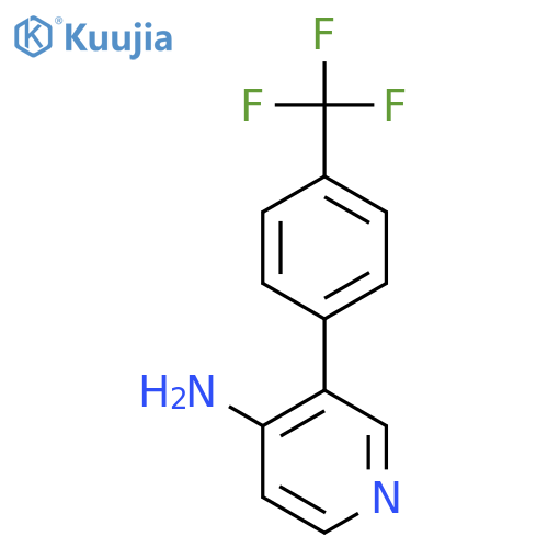 3-(4-(Trifluoromethyl)phenyl)pyridin-4-amine structure